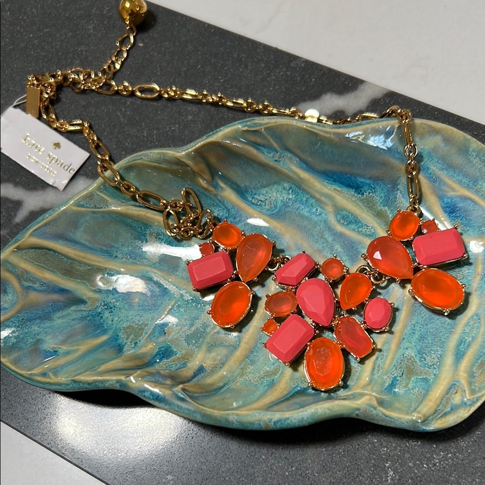 Kate Spade Vibrant Pink and Orange Necklace